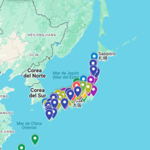118 hidden traditional town in japan, interactive map